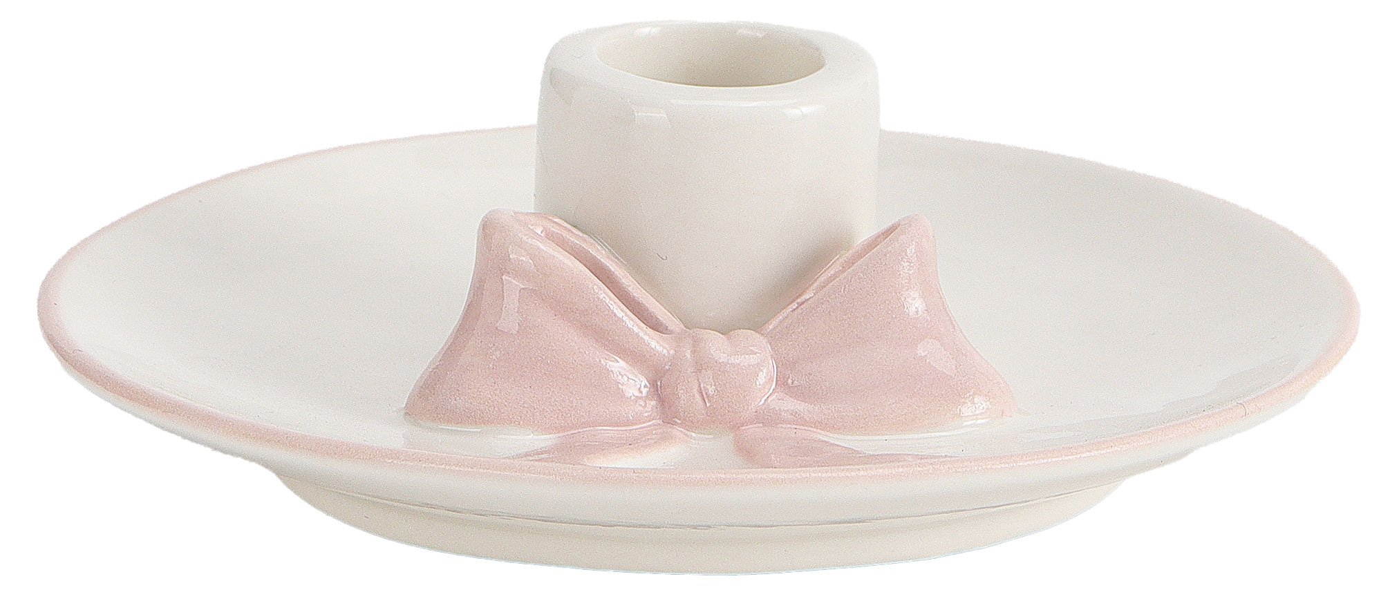 

Подсвечник Actuel Бант белый, h3,5 см