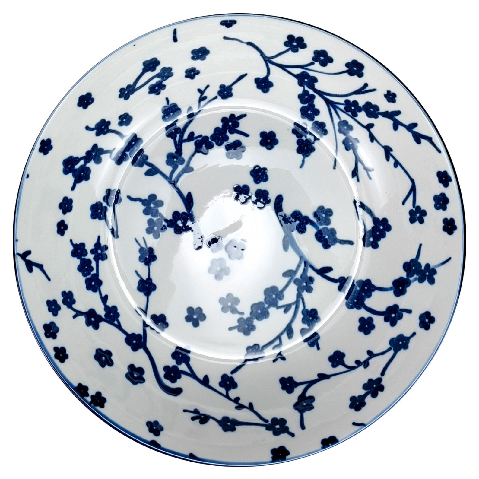 

Тарелка десертная Синие цветы, 19 см