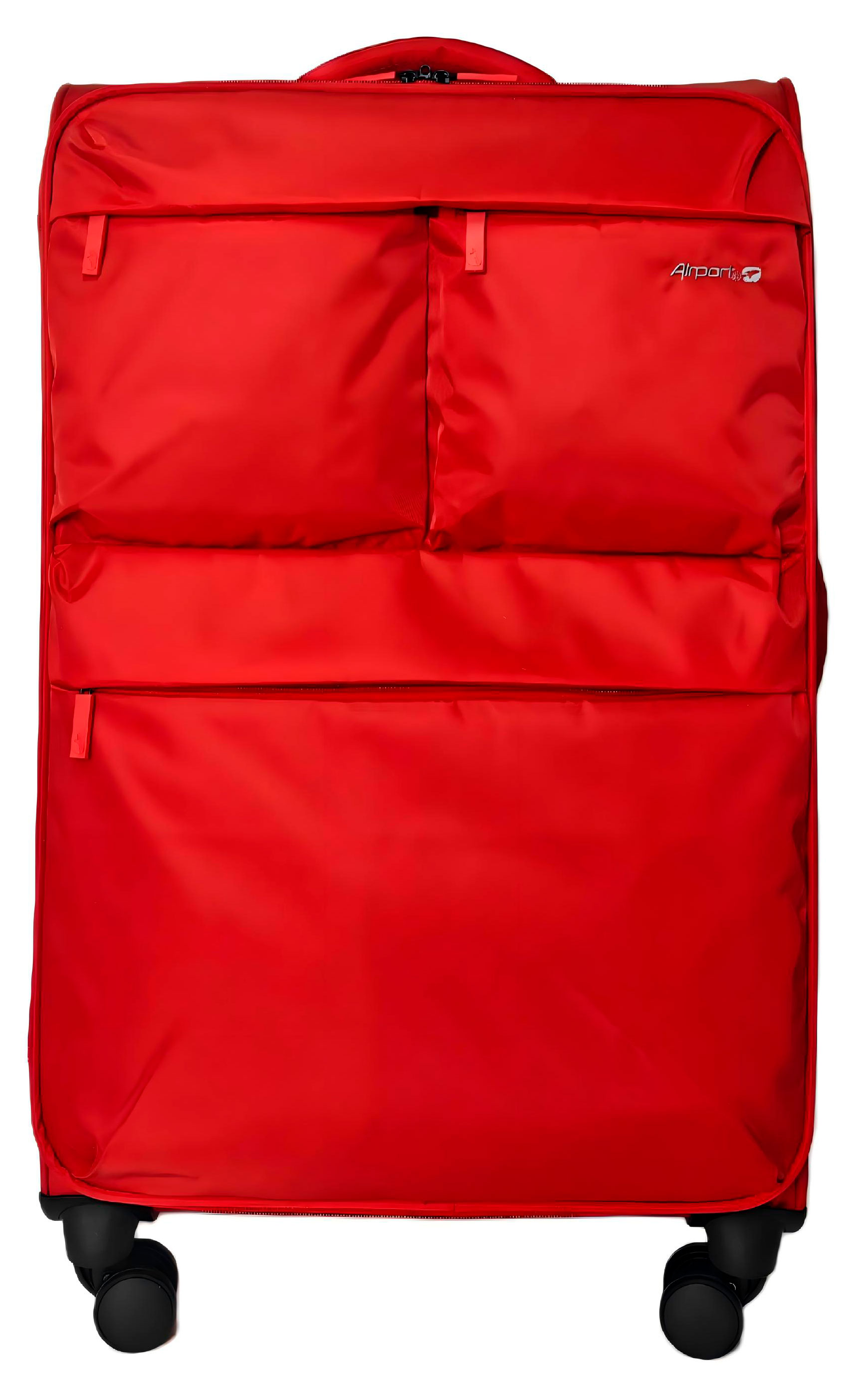Изображение товара Чемодан мягкий Airport 8 колес красный, размер L