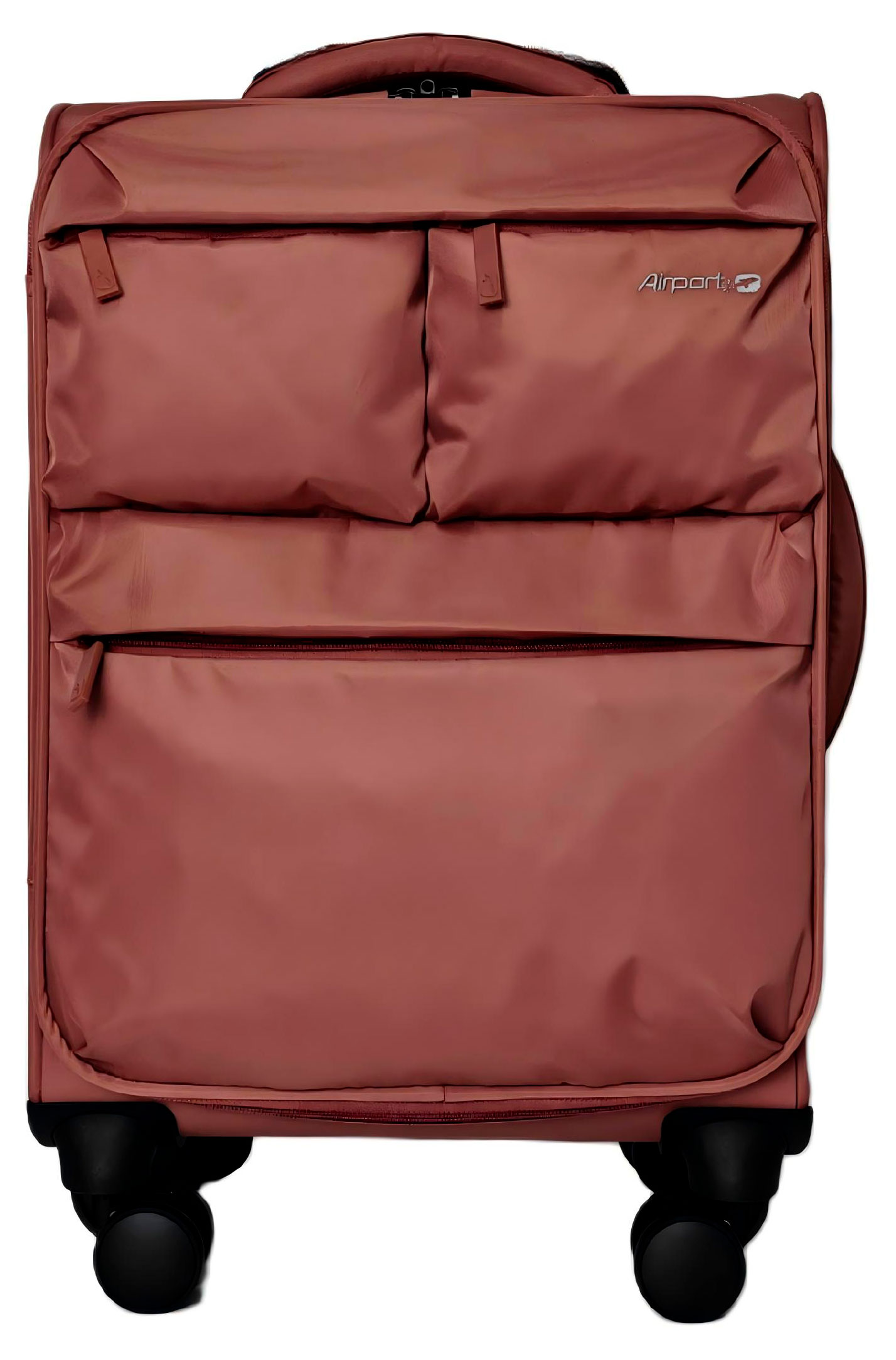 

Чемодан мягкий Airport 8 колес темно-розовый, размер S