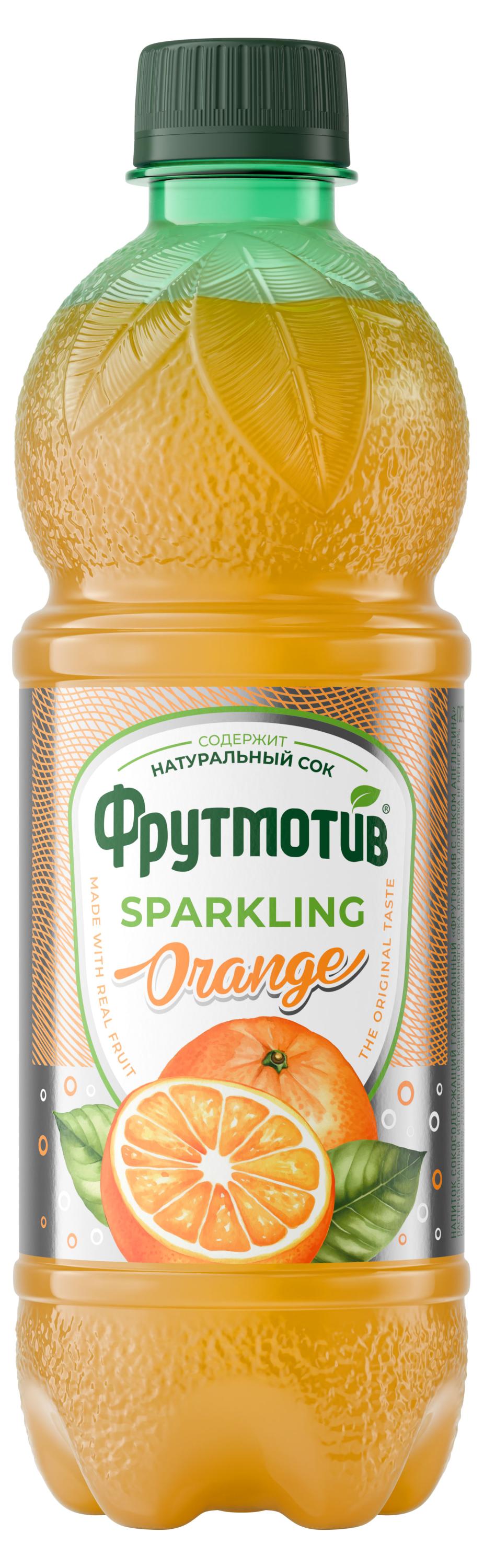 Изображение товара Напиток сокосодержащий «Фрутмотив» Sparkling с соком апельсина, 500 мл