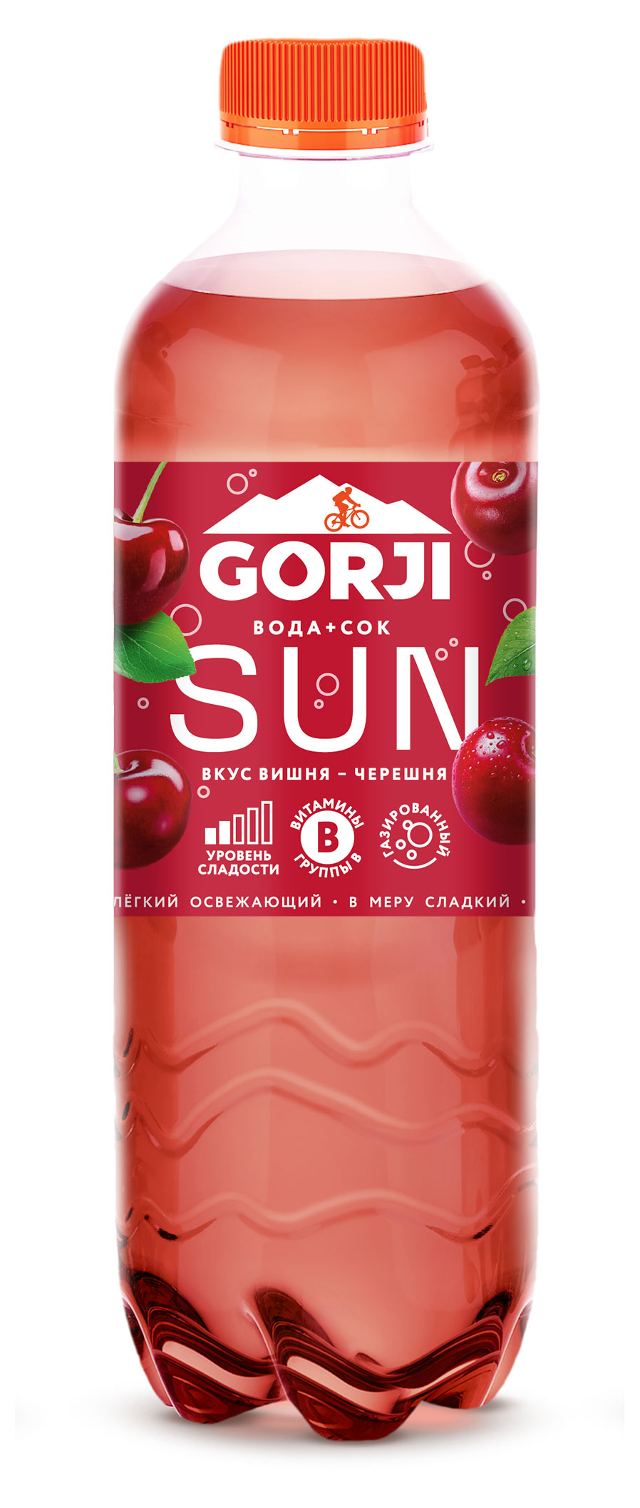 Изображение товара Напиток газированный Gorji со вкусом вишни и черешни, 500 мл
