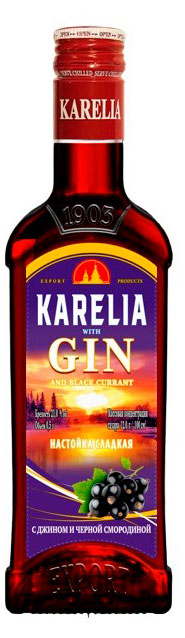 

Настойка сладкая Karelia Gin с джином и черной смородиной Россия, 0,5 л