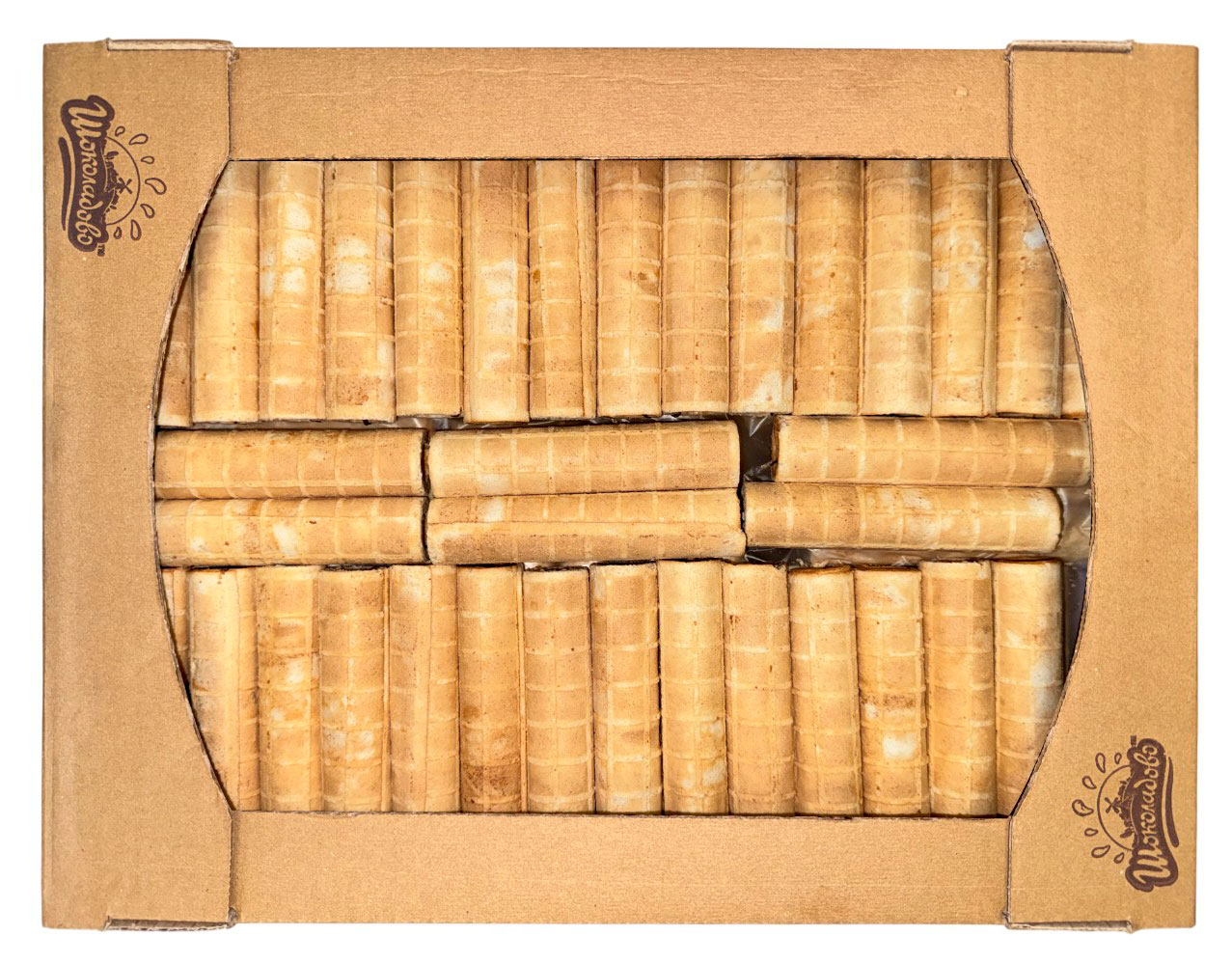 Изображение товара Трубочки вафельные «Шоколадово» Waffer -R- Rolls с начинкой со вкусом апельсина Беларусь, вес