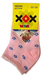 Изображение товара Носки детские ХОХ розовые, р. 12-14