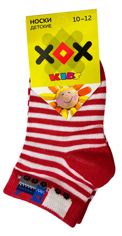 Изображение товара Носки детские ХОХ Полоска 10-12 Красный