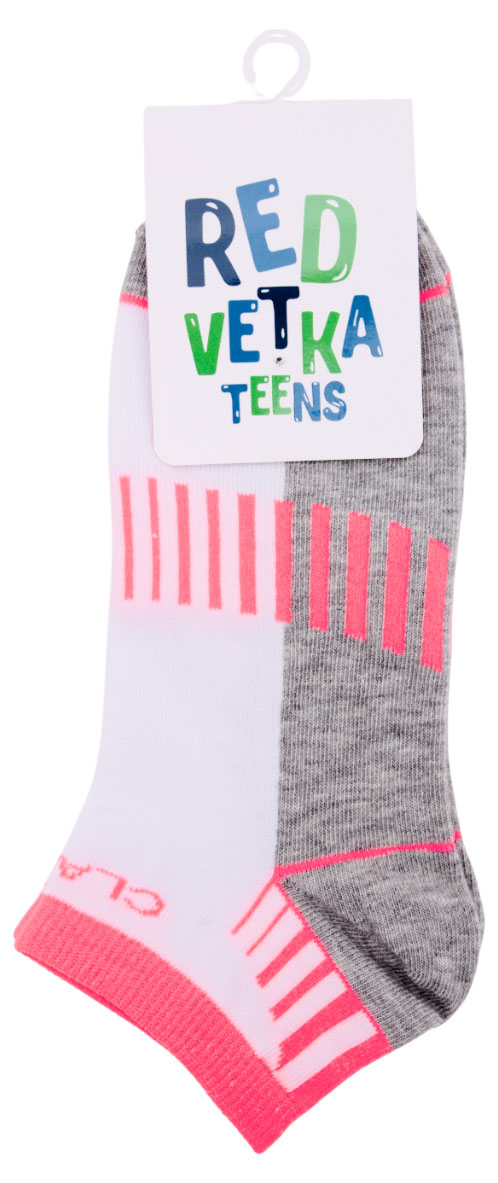 Изображение товара Носки для девочки «Красная Ветка» бело-розовые, р.22-24