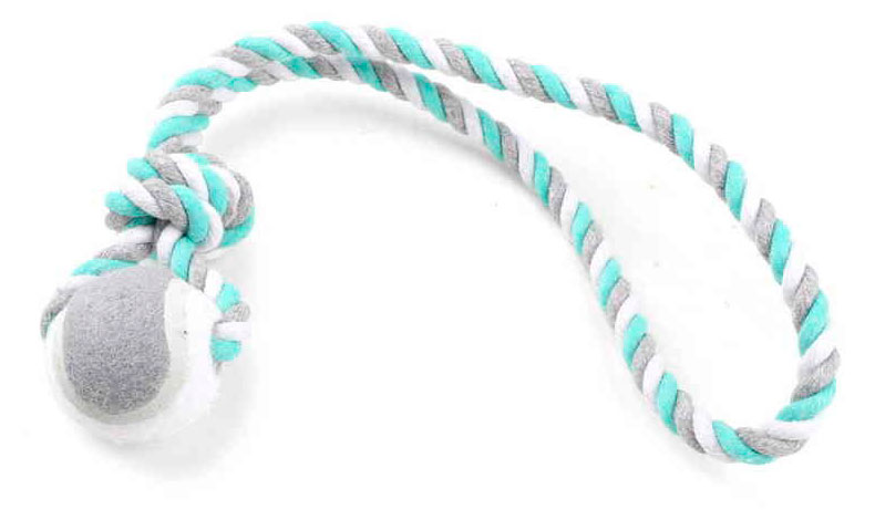 

Игрушка для собак Triol Веревка с мячом и петлей, 30 см