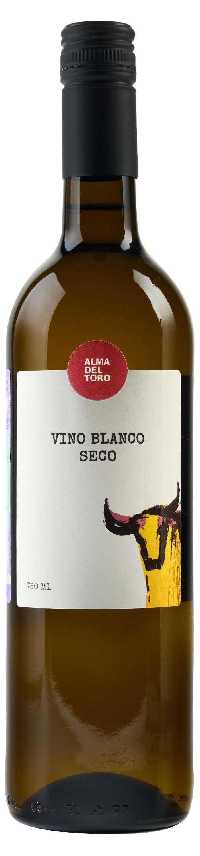 Изображение товара Вино Alma del Toro Blanco Seco белое сухое Россия, 0,75 л