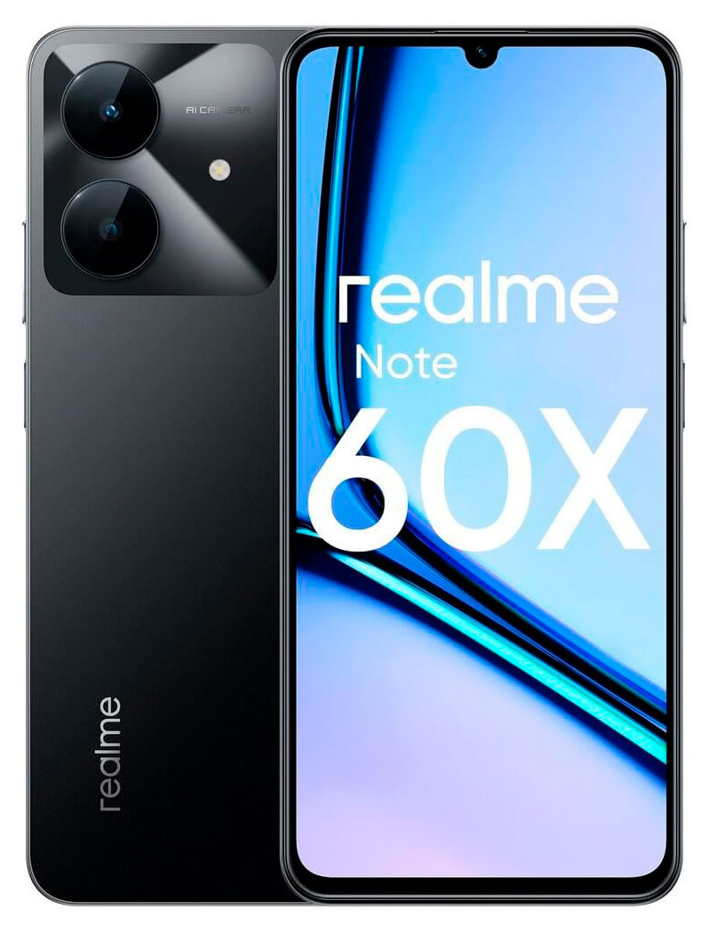 Изображение товара Смартфон Realme Note 60X 3+64GB IP54 с процессором Unisoc и Android 14