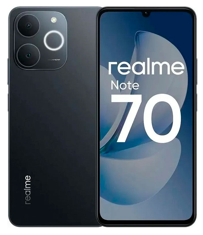 Изображение товара Смартфон Realme Note 70 6ГБ 128ГБ черный Android 15 LTE цена 9999 руб