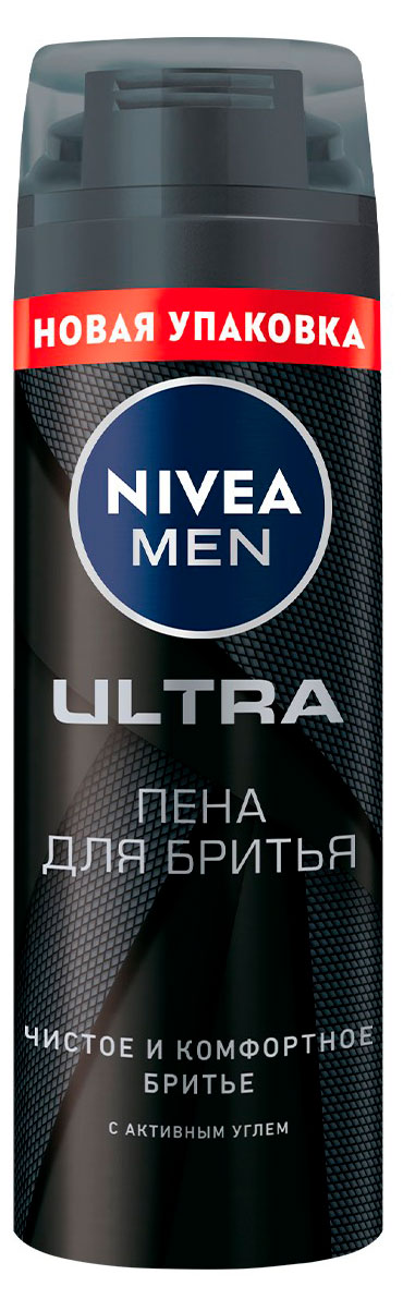 

Пена для бритья NIVEA MEN Ultra с активным углем, 200 мл