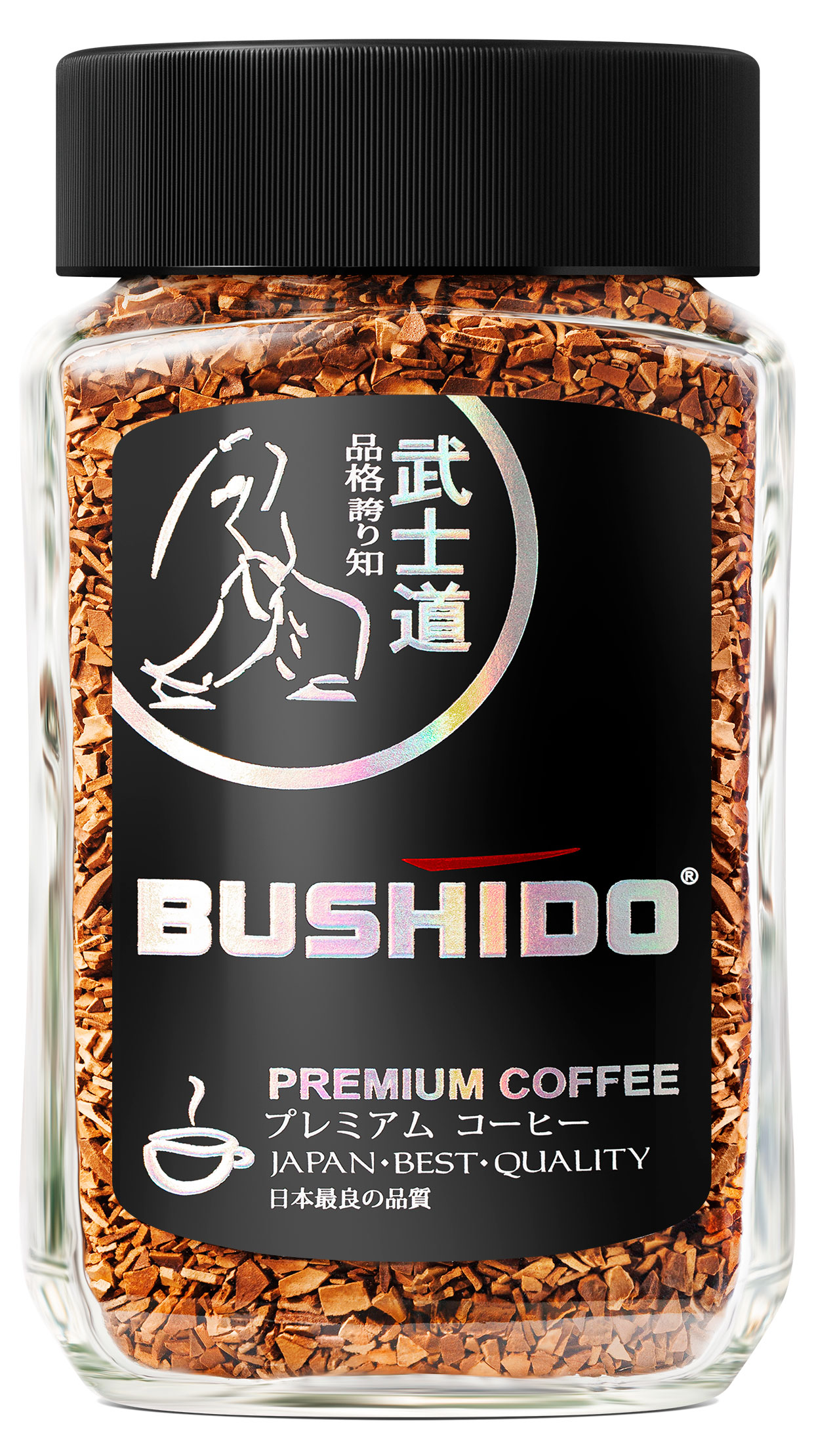 Изображение товара Кофе растворимый Bushido Black Katana 100 г сублимированный арабика