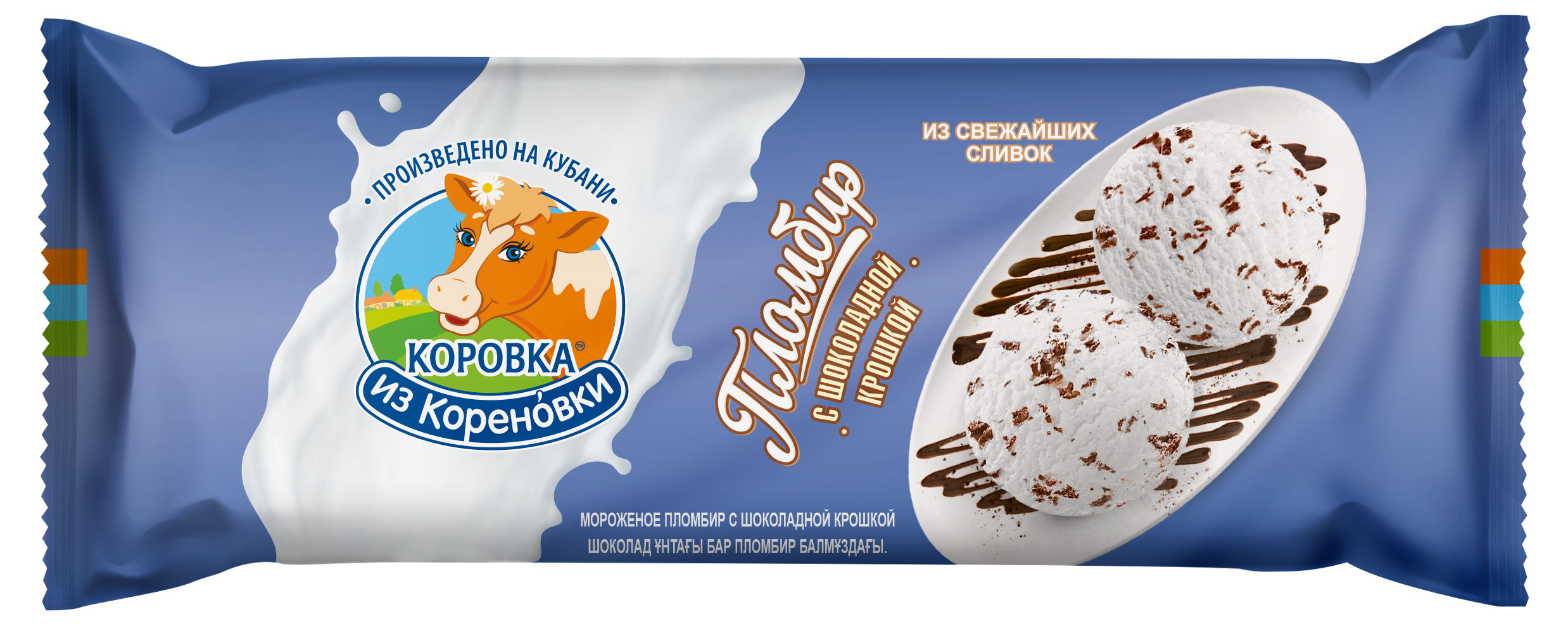 

Мороженое Коровка из Кореновки пломбир ванильный с шоколадной крошкой 15% БЗМЖ, 400 г