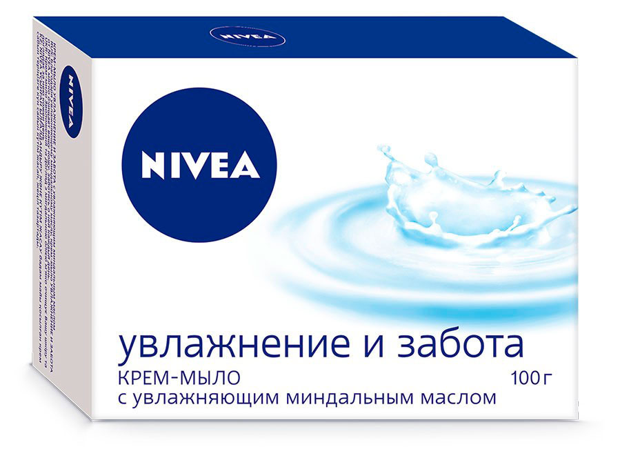

Крем-мыло NIVEA Увлажнение и забота с миндальным маслом Германия, 100 г