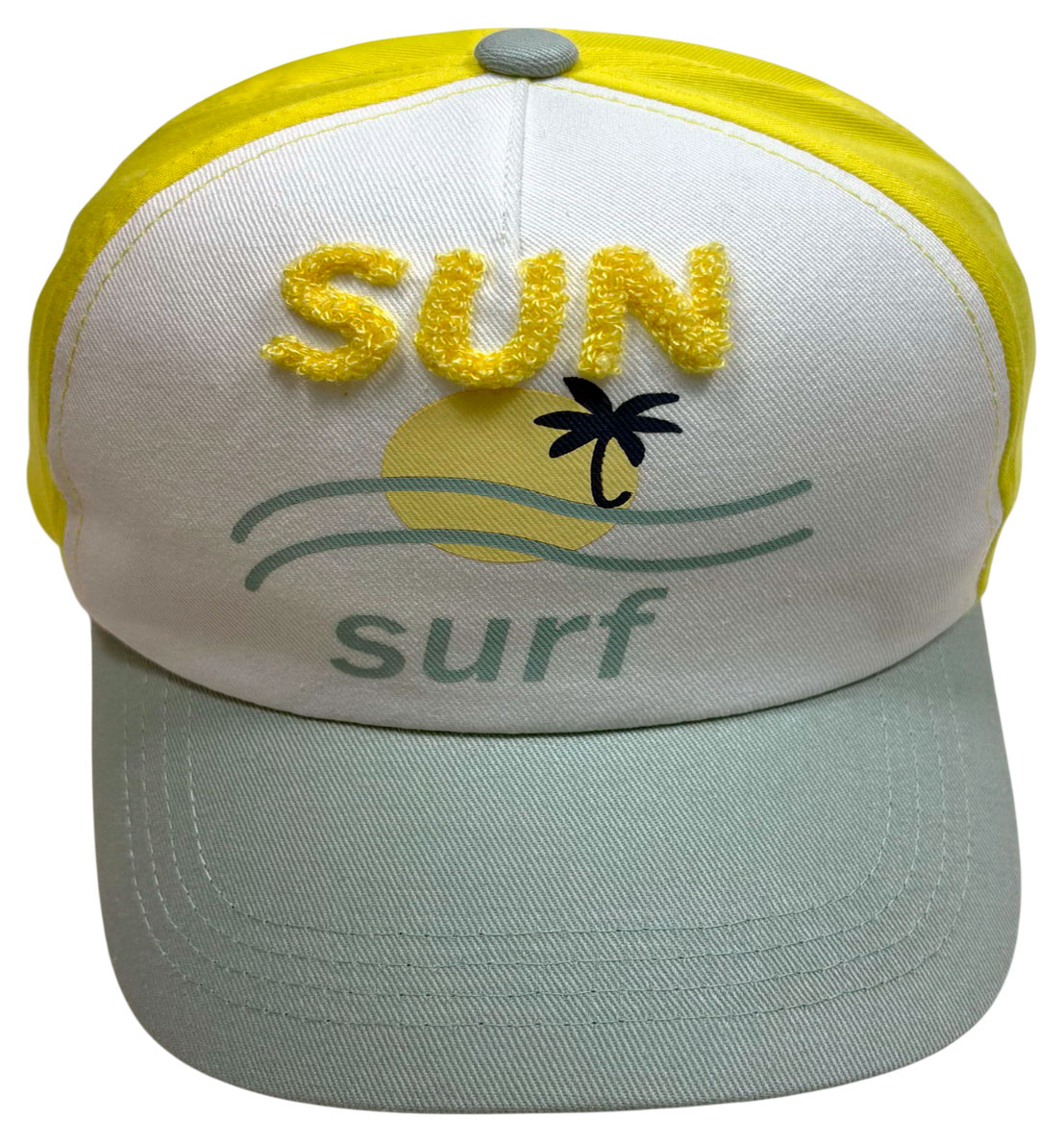 Изображение товара Бейсболка для мальчика InExtenso Sun Surf бело-желтая, р. 52-54