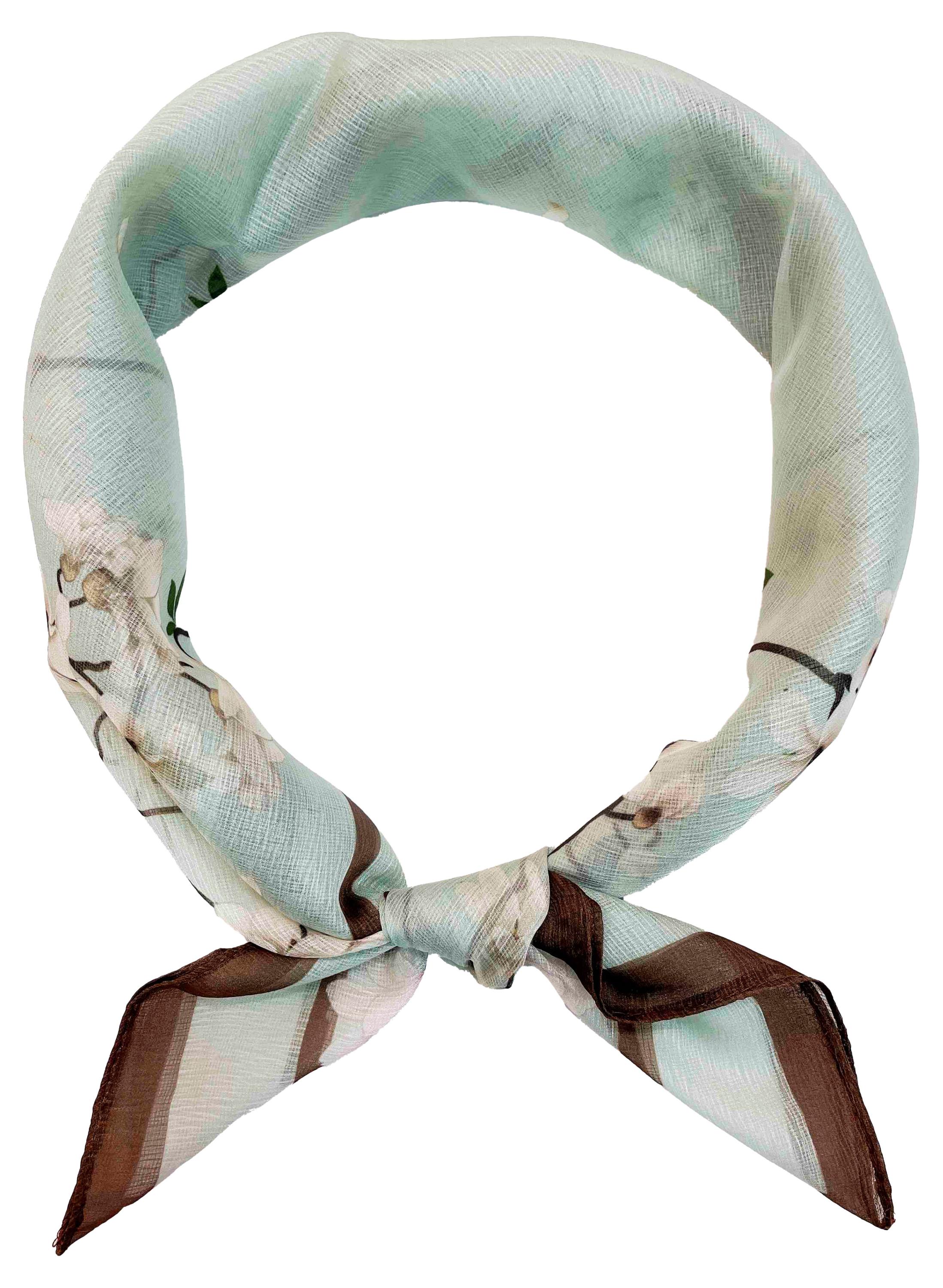 

Платок женский InExtenso Цветы зеленый, 69х69 см