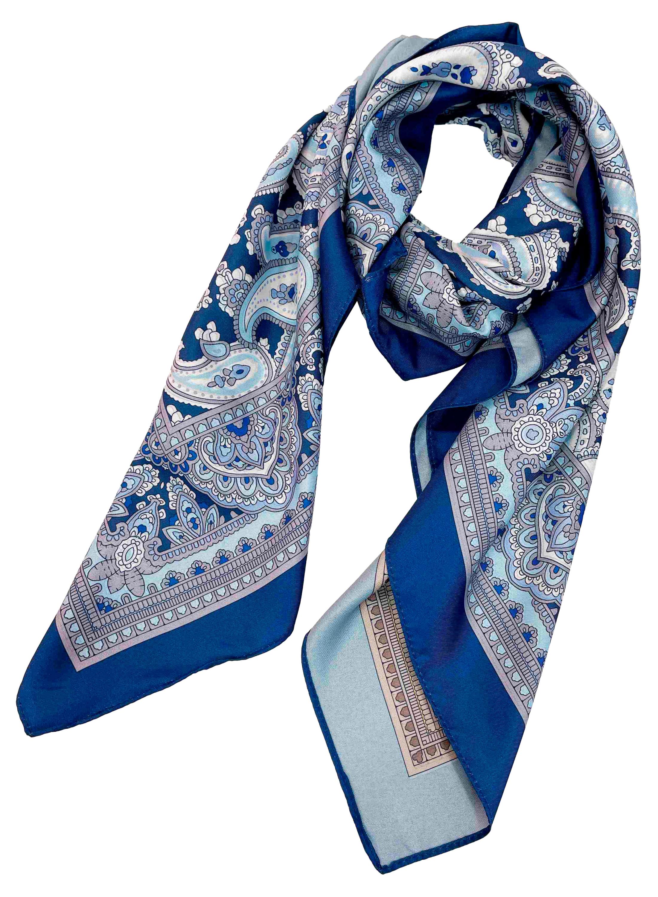 Изображение товара Платок женский InExtenso серо-синий 88х88 см