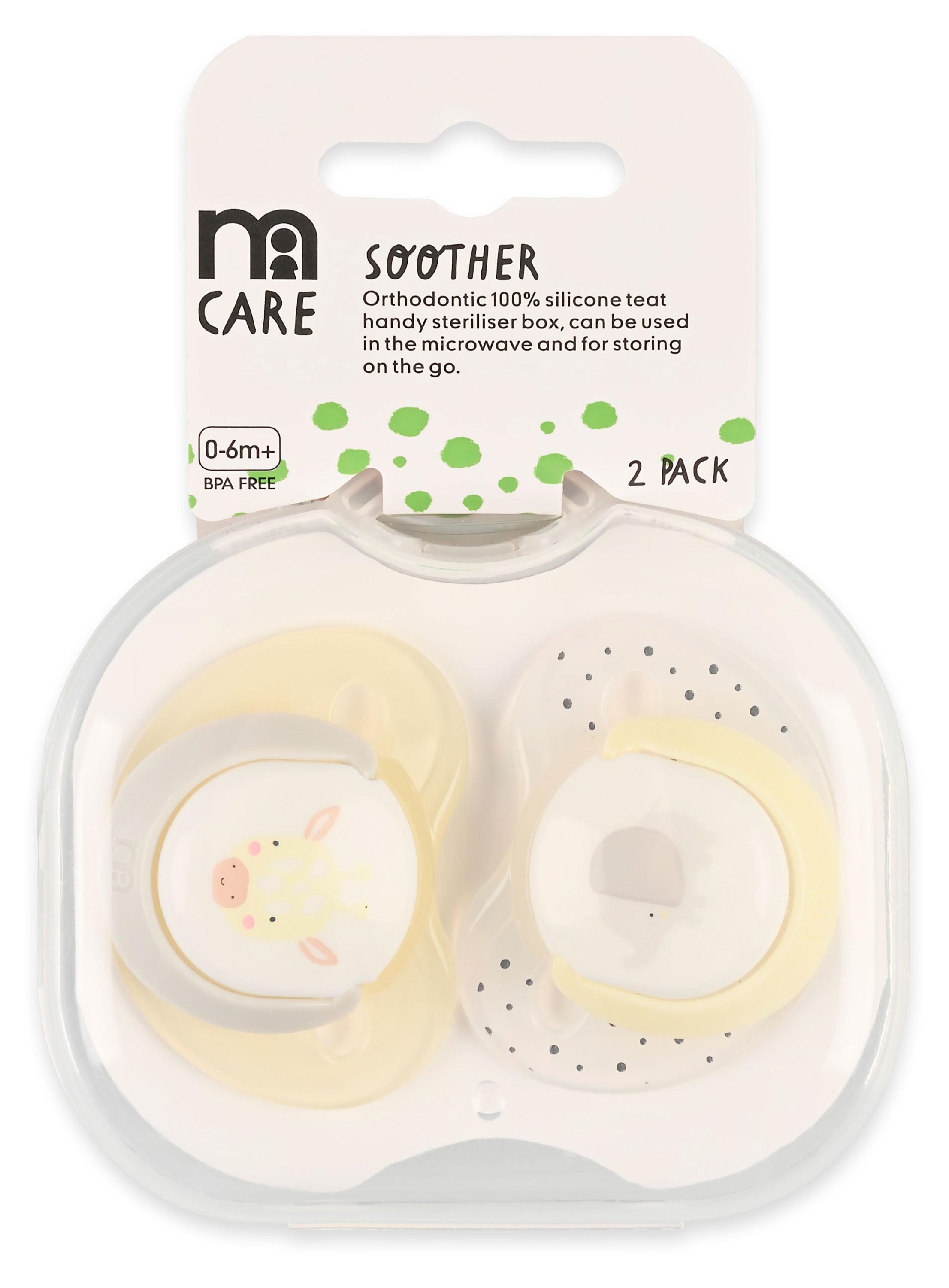 Изображение товара Mothercare Жираф ортодонтическая соска 0-6 мес 2 шт