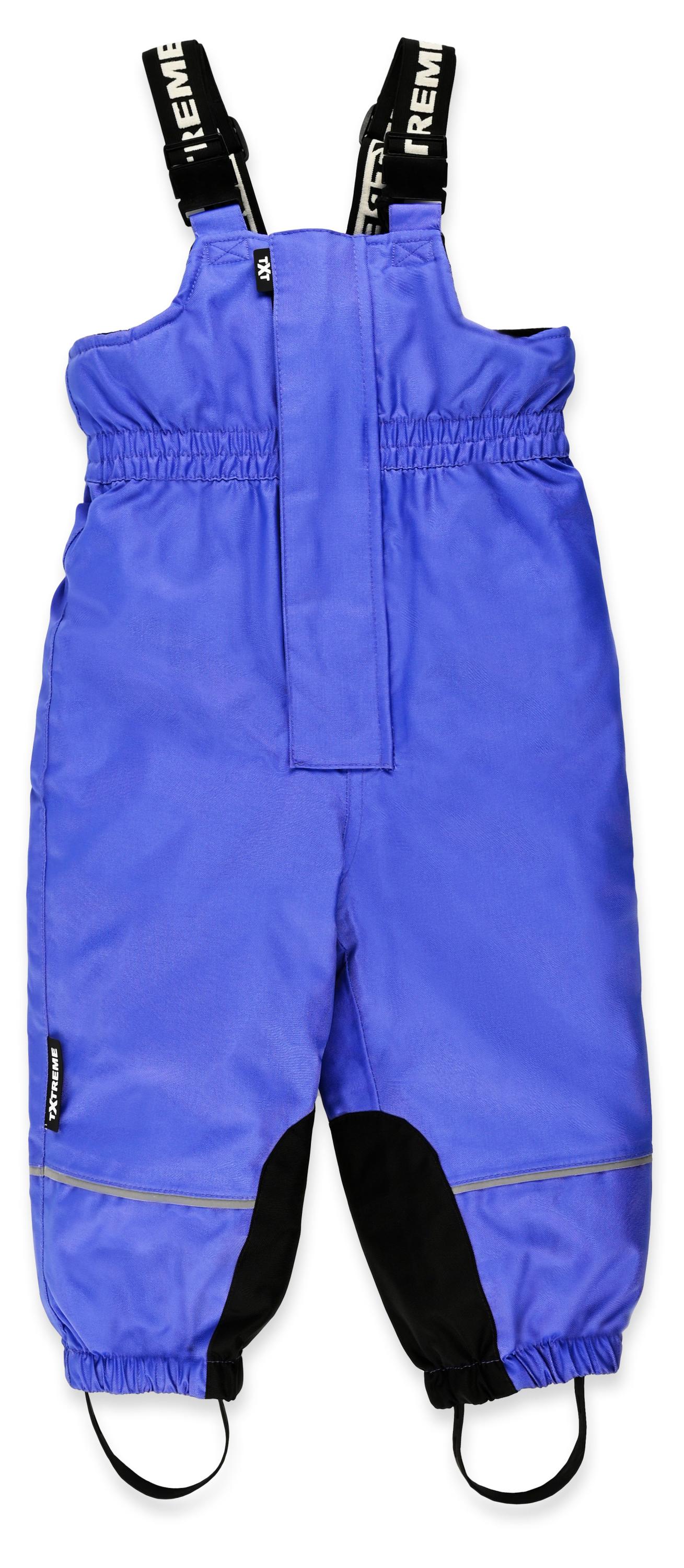 

Брюки зимние для девочки Mothercare на лямках голубые, р. 86-110