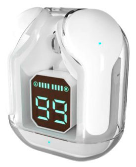 Изображение товара Беспроводные наушники More Choice TWS BW07 белые для смартфонов и гаджетов