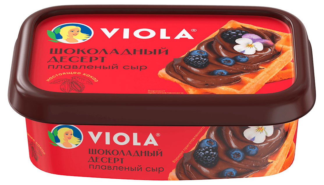 

Сыр плавленый шоколадный Viola Шоколадный десерт 30% БЗМЖ, 180 г