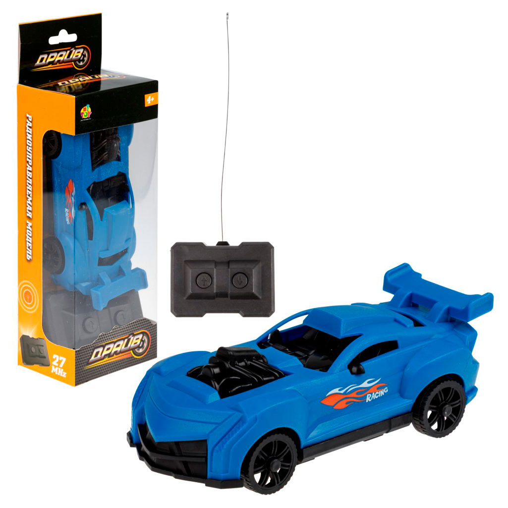 Изображение товара 1TOY спорткар на радиоуправлении 1:35 27 МГц два канала