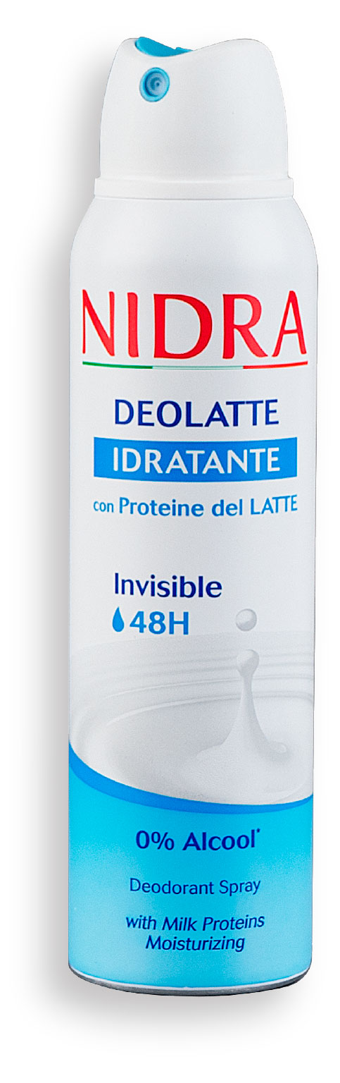Изображение товара Nidra Увлажняющий дезодорант аэрозоль с молочными протеинами Италия 150 мл