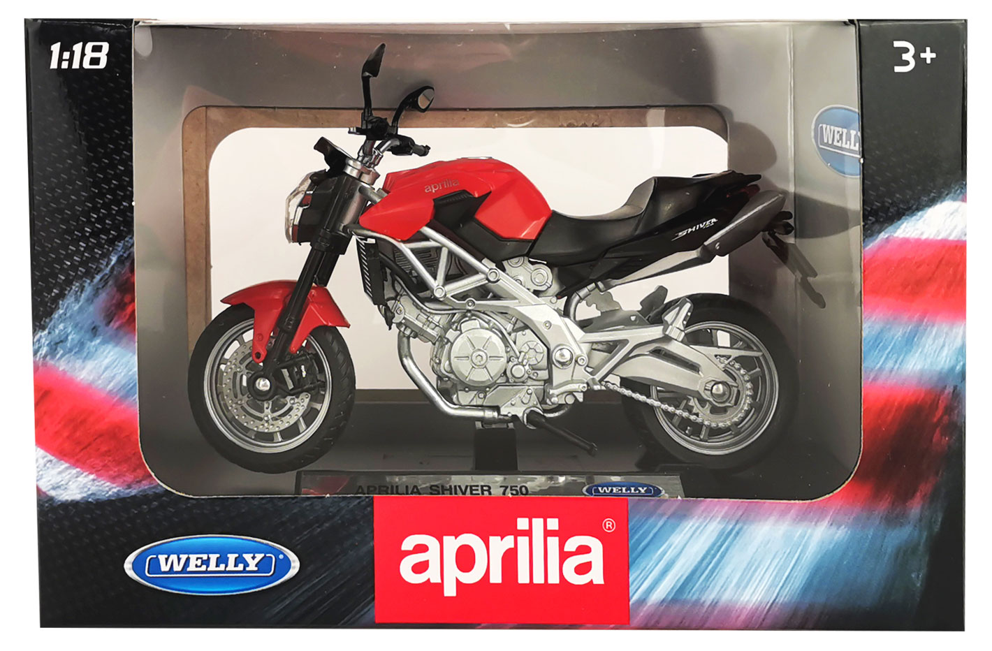 

Мотоцикл Welly 1:18 Aprilia Shiver 750, 1 шт