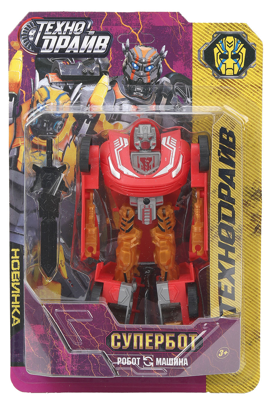 

Робот трансформер Технодрайв 2 в 1 Супербот, 1 шт