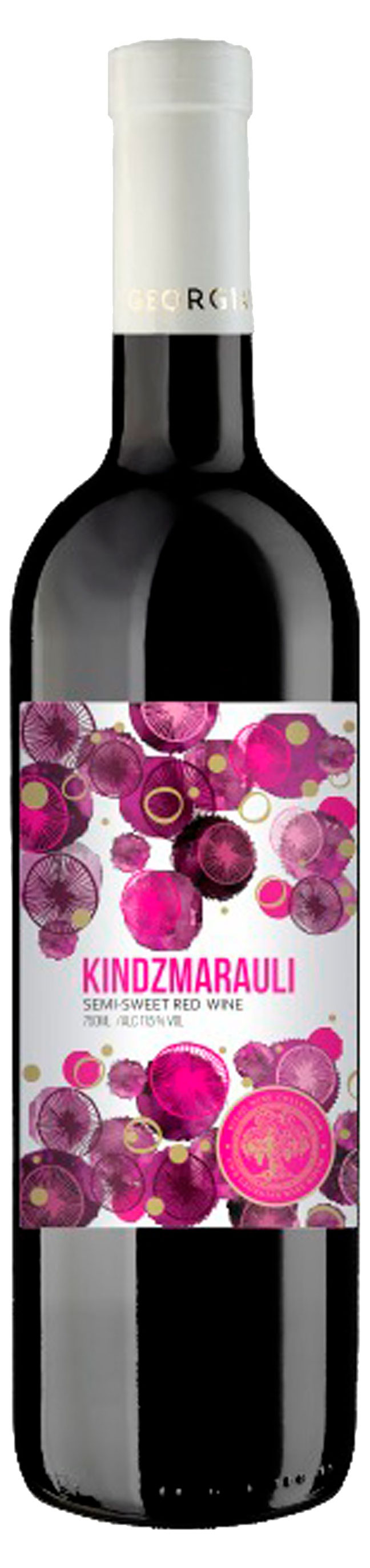 Изображение товара Киндзмараули красное полусладкое — сухо-сладкое грузинское вино 0,75 л