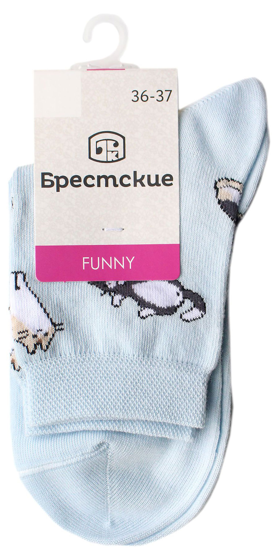 Изображение товара Носки женские «Брестские» голубые Беларусь, р 23