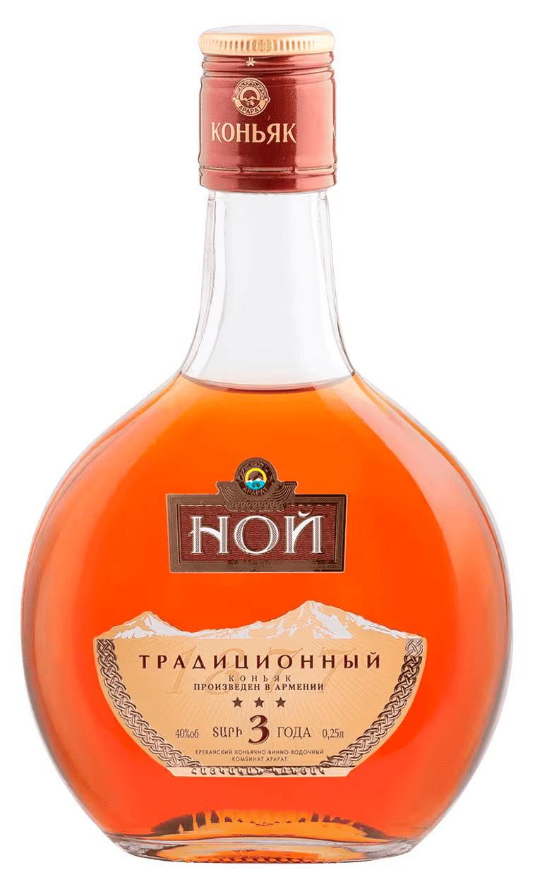 

Коньяк НОЙ Традиционный 3 года Армения, 0,25 л