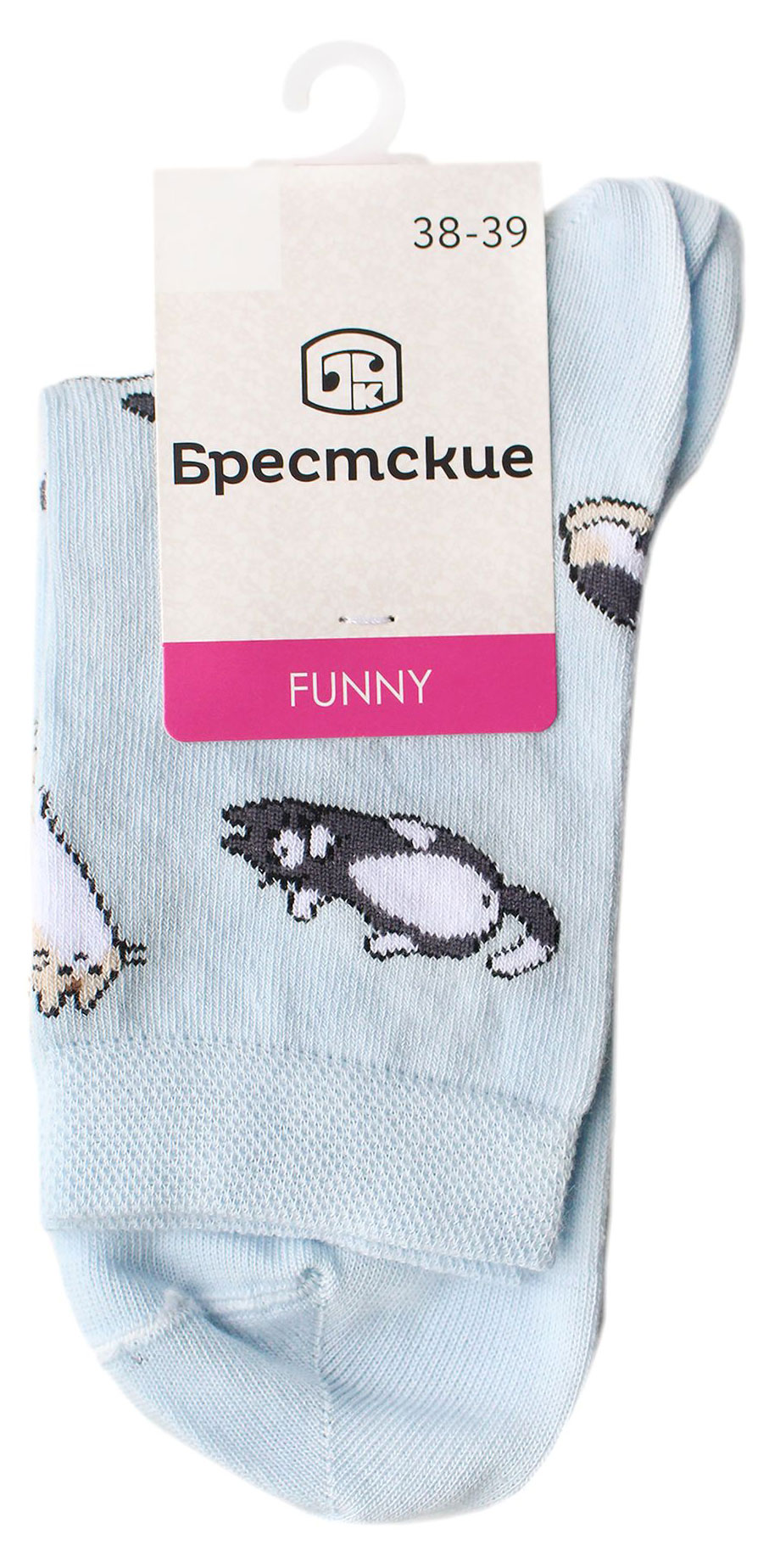Изображение товара Носки женские «Брестские» голубые Беларусь, р 25