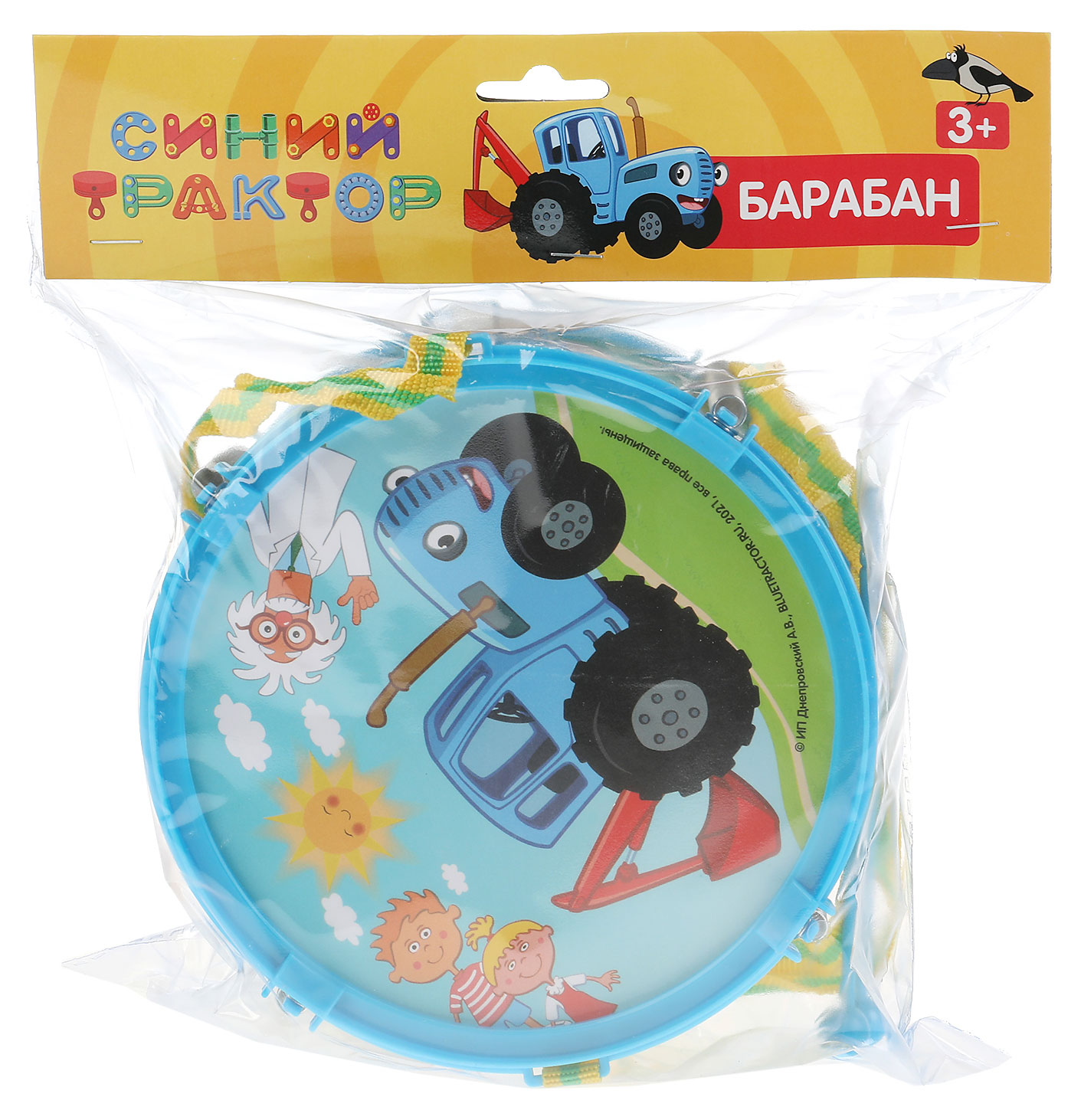 Изображение товара Музыкальная игрушка «Играем вместе» Барабан Синий трактор, 1 шт