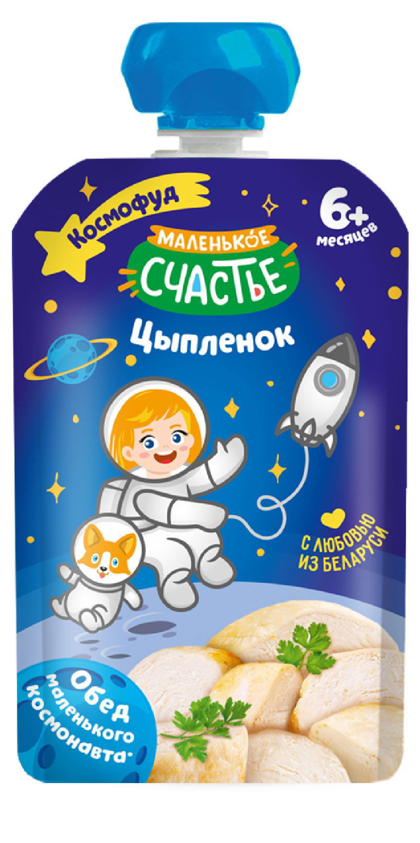 

Пюре мясное Маленько счастье Цыпленок 6+ мес. Беларусь, 80 г