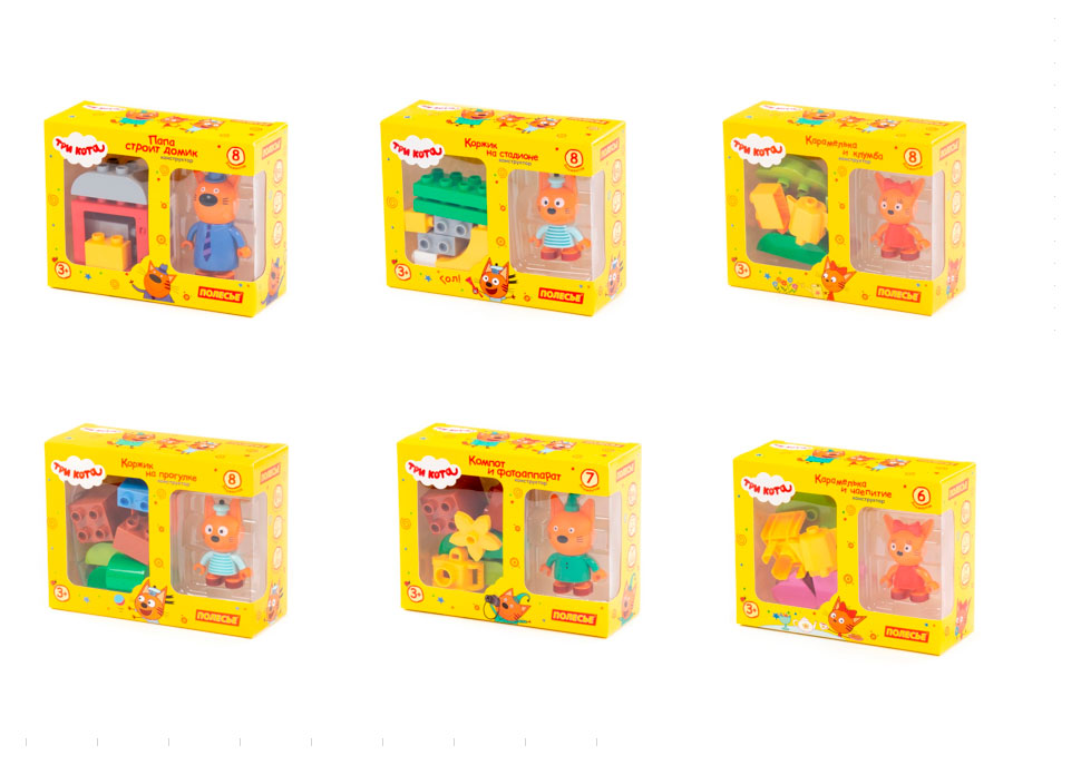 

Конструктор Полесье Макси Три кота, 1 шт