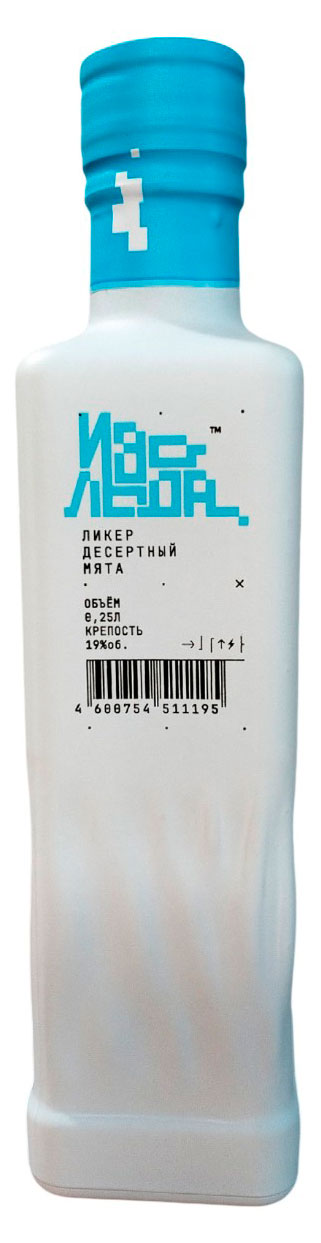 Изображение товара Ликер Изо Льда Мята 0,25 л — десертный напиток с мятным вкусом
