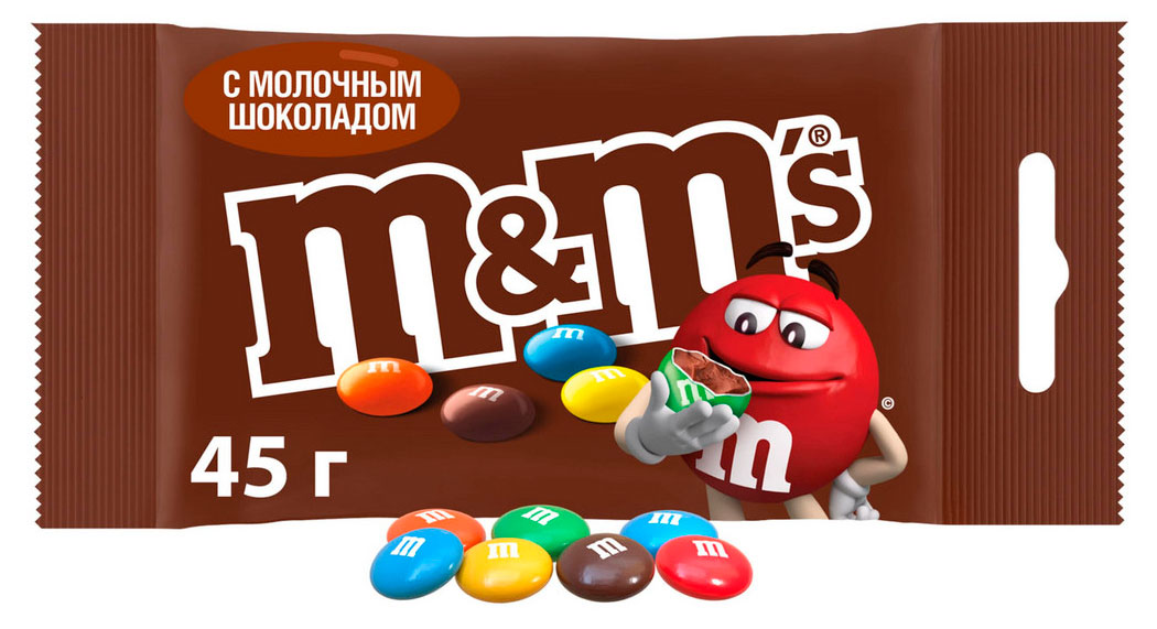 

Конфеты M&M's Драже c молочным шоколадом, 45 г