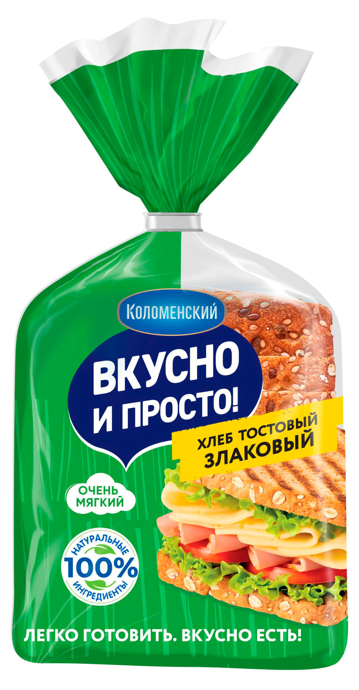 Изображение товара Хлеб тостовый пшеничный злаковый нарезка 250 г Вкусно и просто