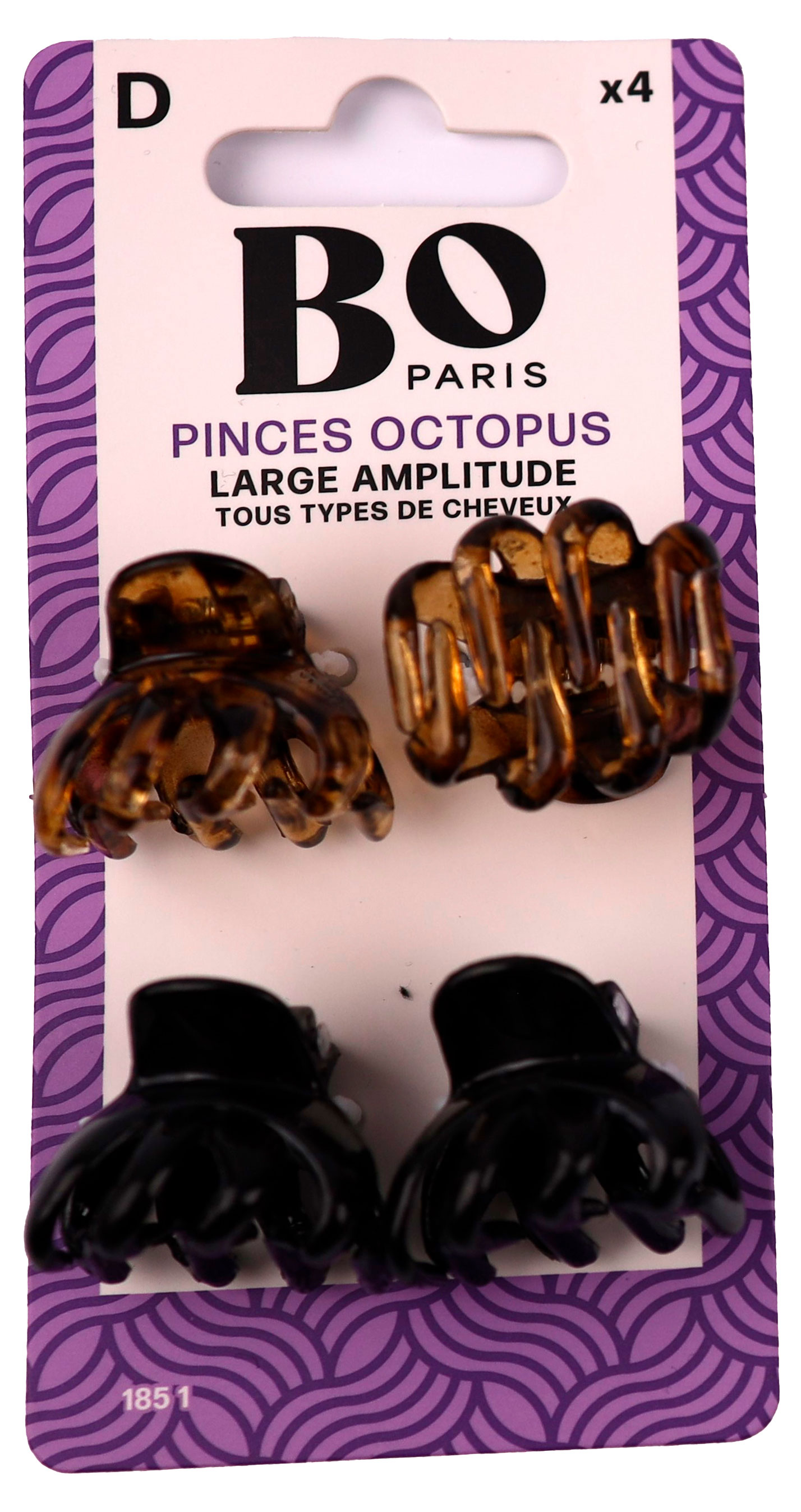 Изображение товара BO Paris Крабики Заколки для волос набор 4 шт