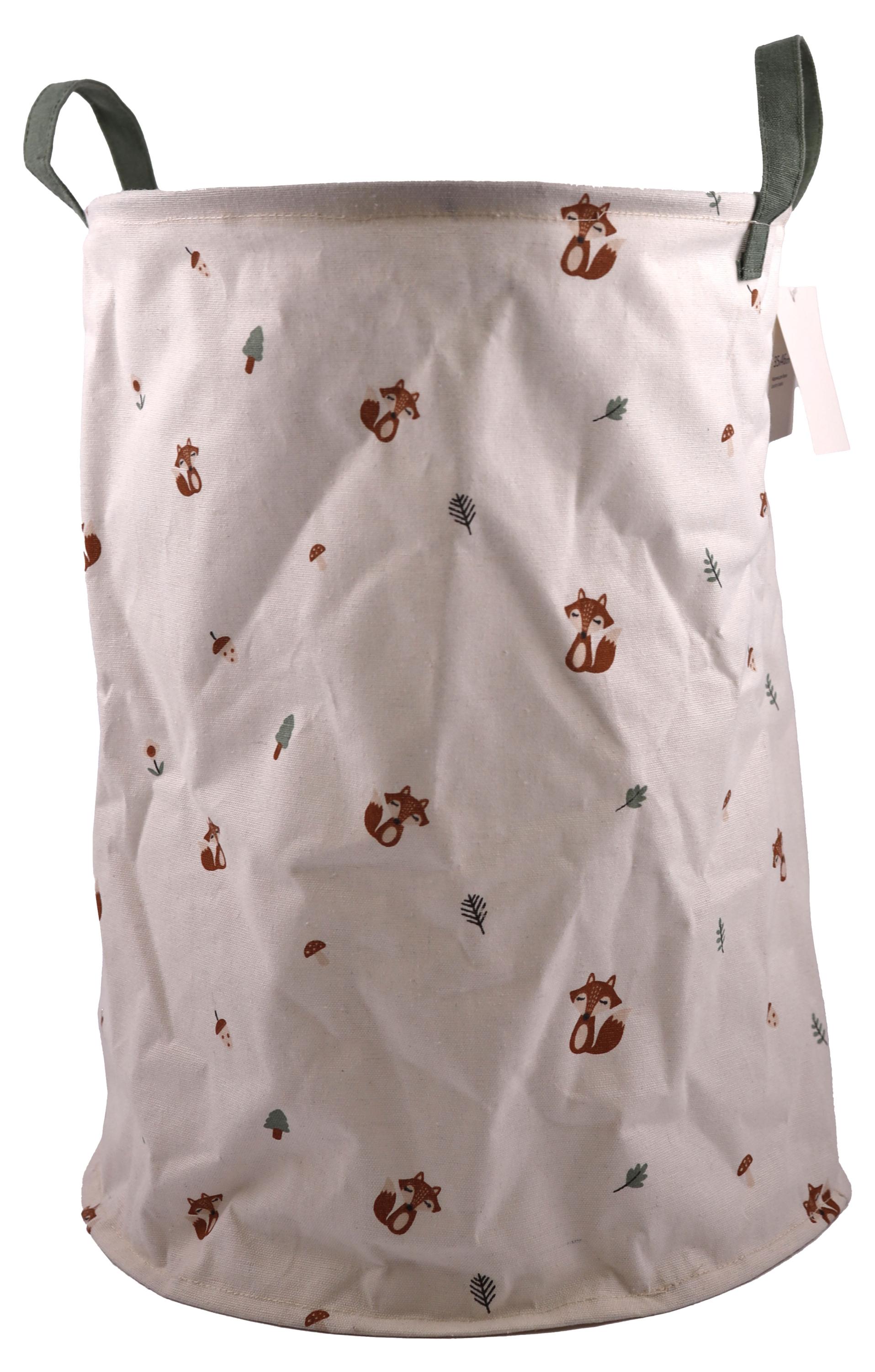 Изображение товара Корзина для белья Actuel круглая белая, 35х35х46 см