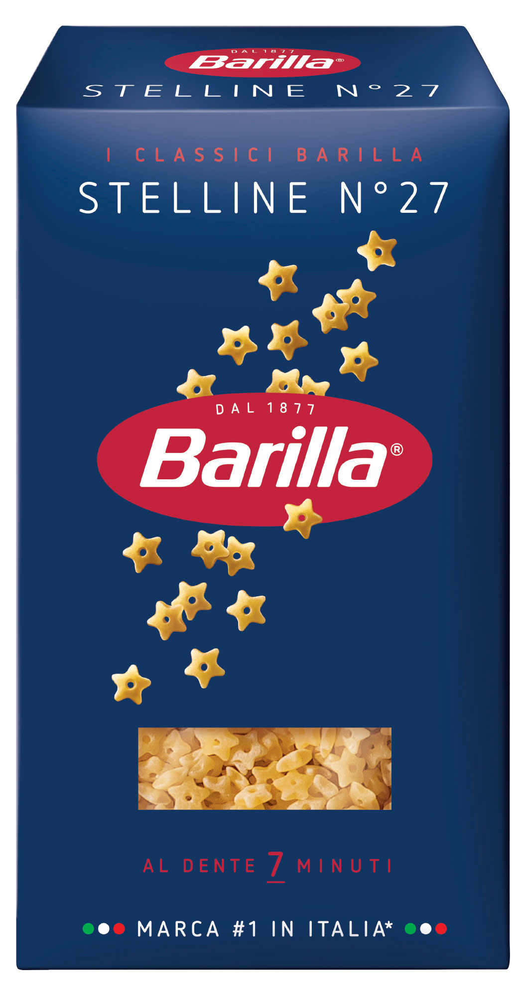 Изображение товара Макаронные изделия Barilla Stelline №27 звездочки 450 г для супов и первых блюд