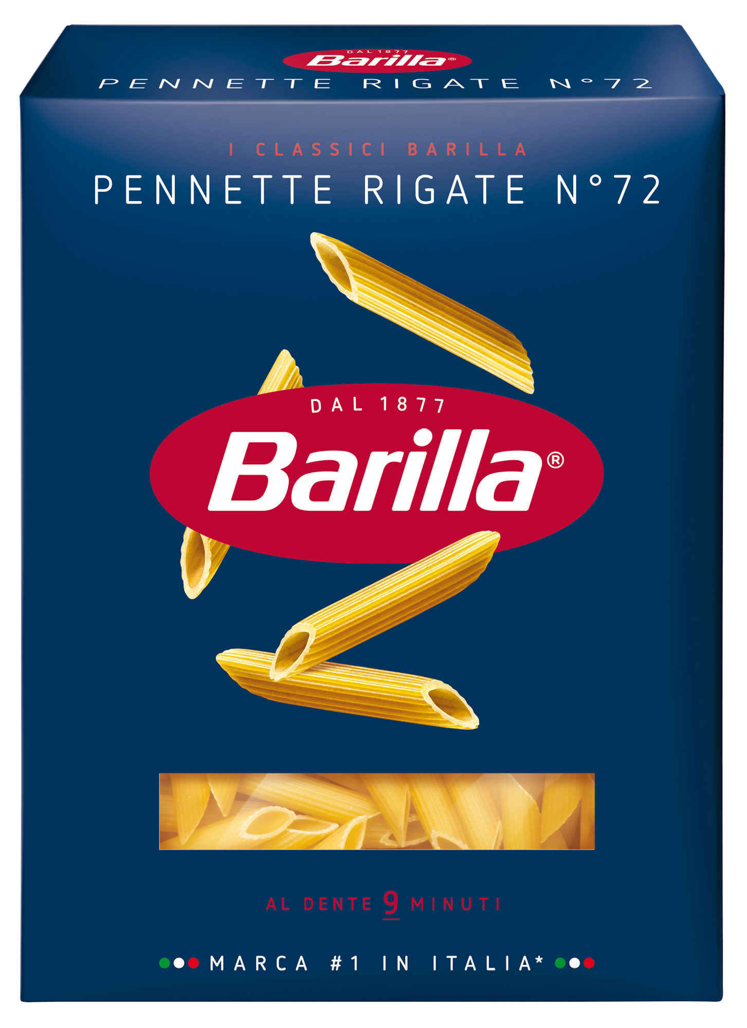 Изображение товара Макаронные изделия Barilla Pennette Rigate №72 450 г классическая форма