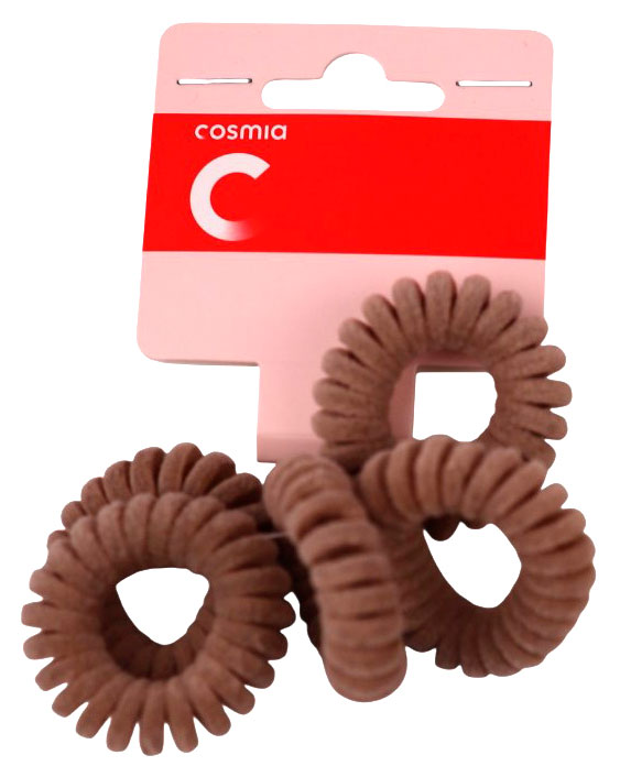 

Резинки-пружинки для волос Cosmia бежевые, 4 шт