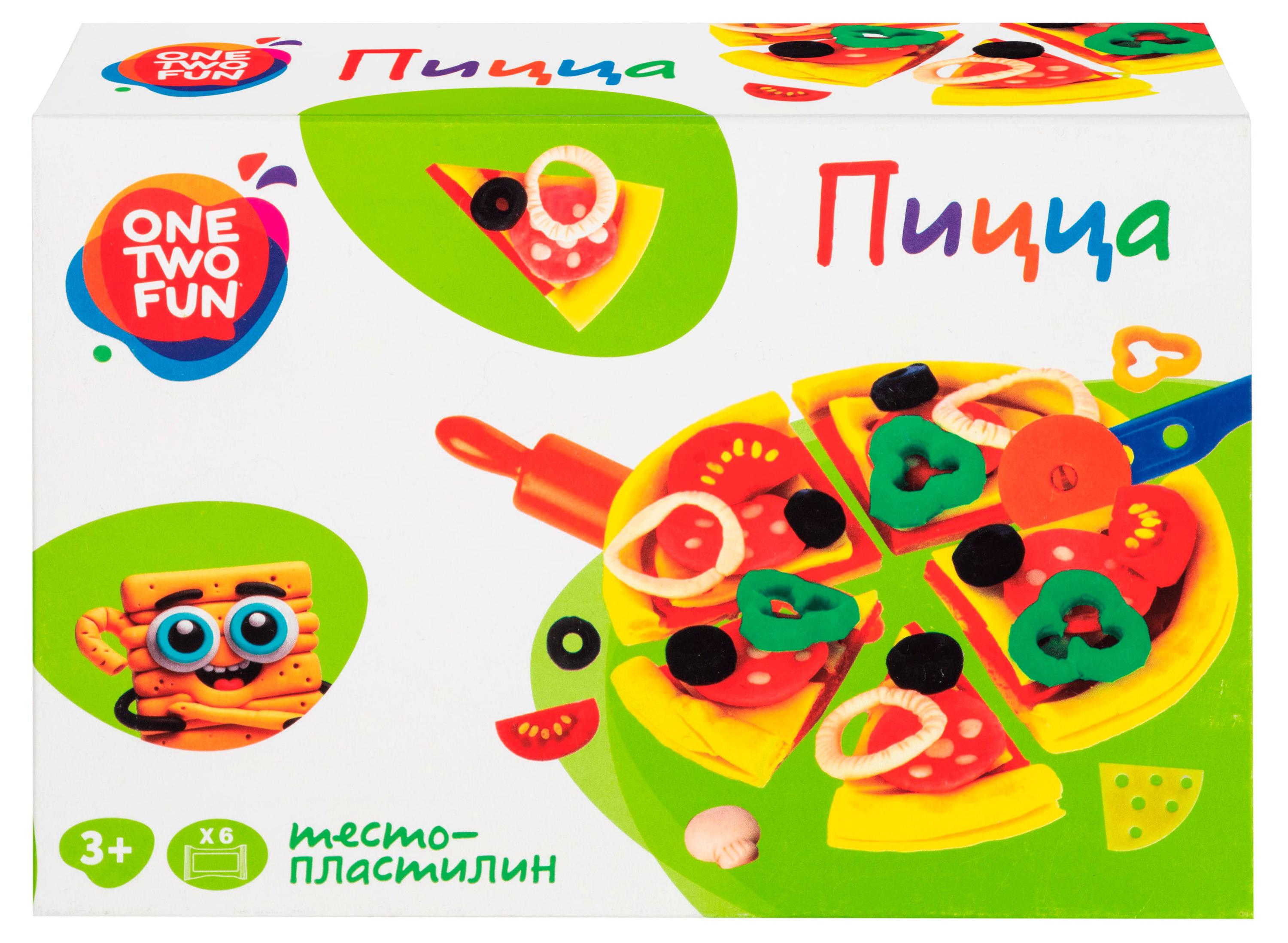 

Набор для лепки ONE TWO FUN тесто-пластилин, 1 шт в ассортименте