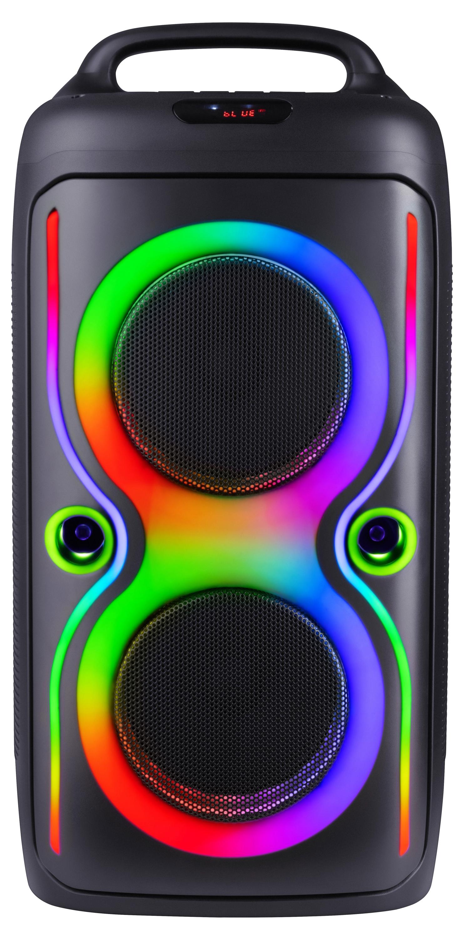 Изображение товара Колонка портативная Defender Boomer 75 с LED, 75Вт, Bluetooth, FM, MP3, USB, microSD