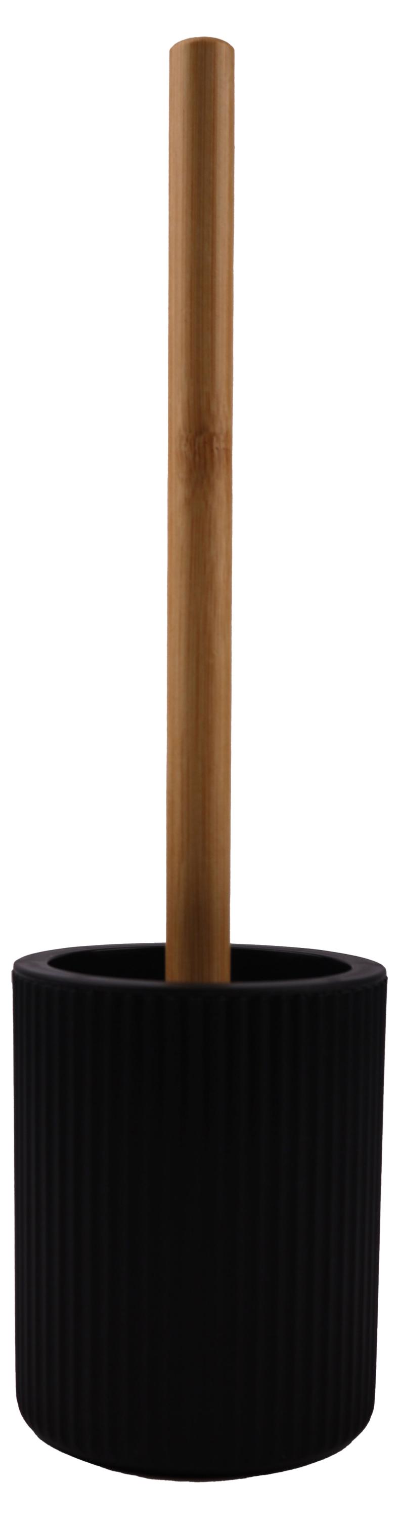 Изображение товара Ершик для унитаза Actuel с подставкой бамбук черный