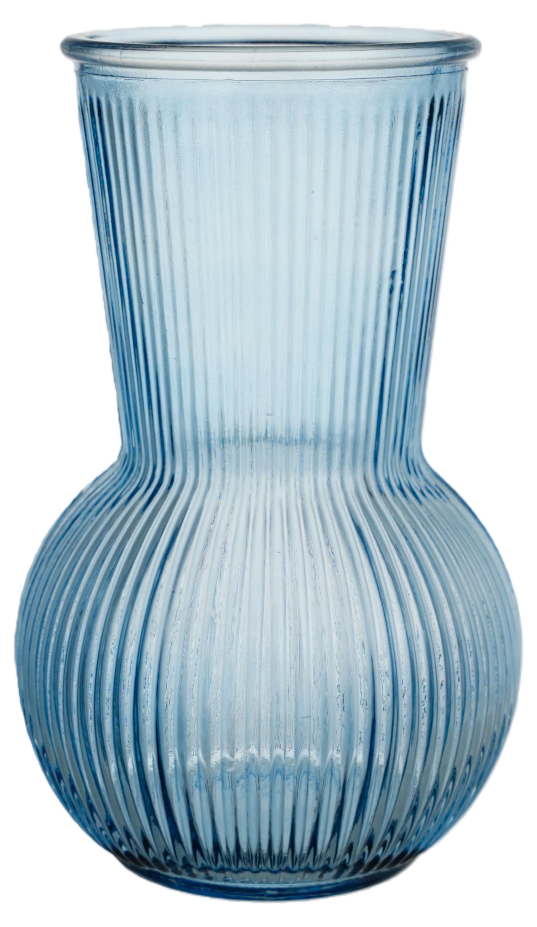 Изображение товара Ваза декоративная Actuel Рельеф синяя, 17 см