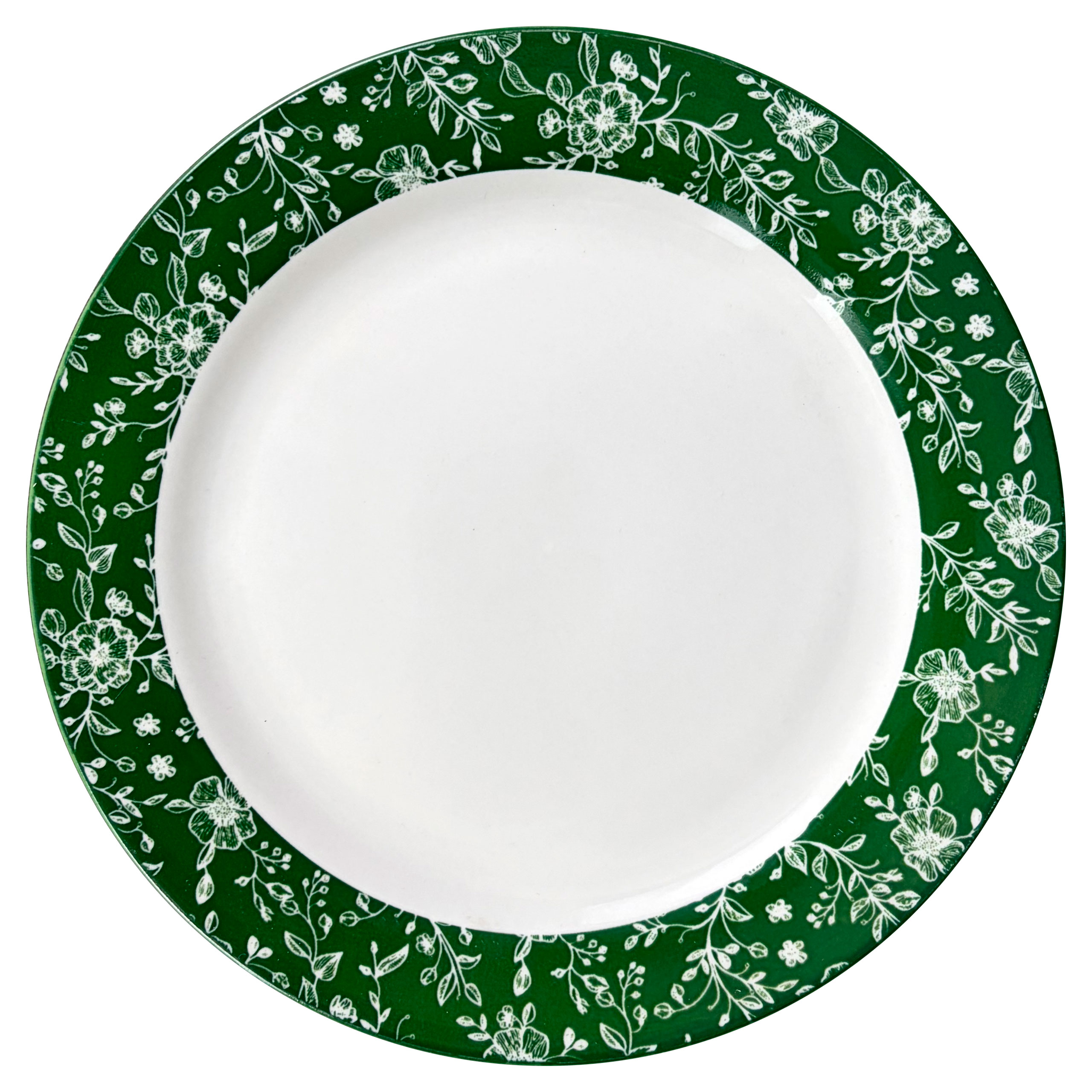 

Тарелка десертная Actuel зеленые цветы, 19 см